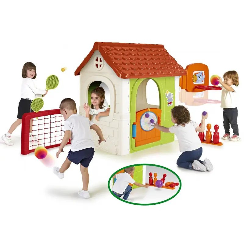 Feber Activity House Multifunkční domeček 6 v 1 s hrami
