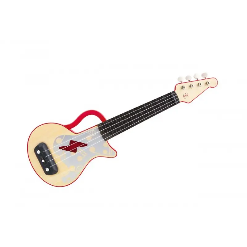 Hape Uč se pomocí světel - Ukulele - červené
