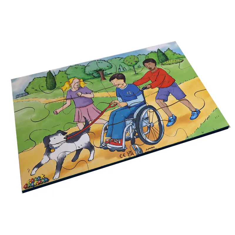 Puzzle výukové - Inkluze dřevěný set 6 obrázků, 72 dílů (Just Jiqsaws)