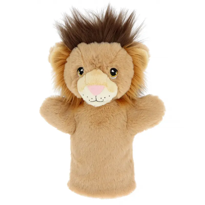 Keel Toys Keeleco plyšový maňásek na ruku eko 27 cm - Lev