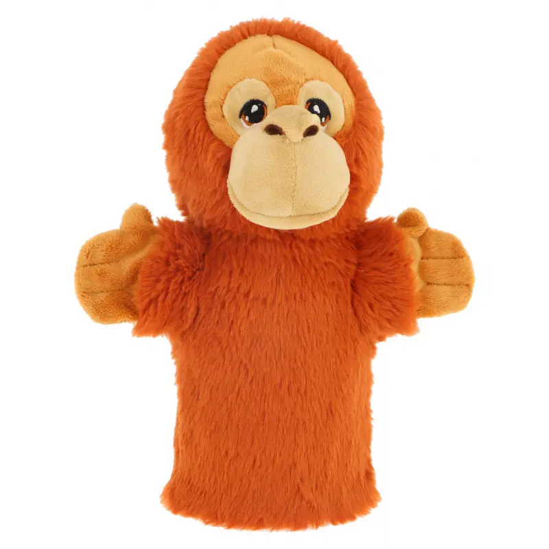 Keel Toys Keeleco plyšový maňásek na ruku eko 27 cm - Orangutan