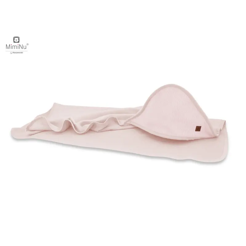 Osuška - ručník po koupeli 100x100 Miminu Soft růžové + mycí žínka