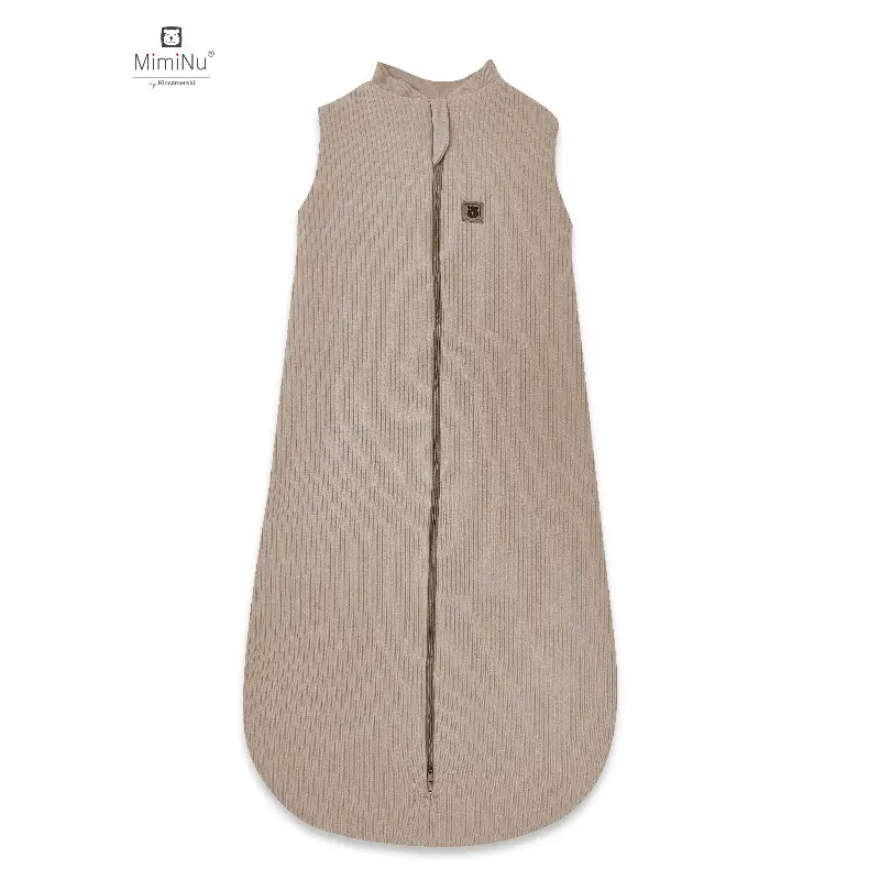 Spací pytel celoroční MimiNu Soft Teddy 2,5 TOG mokka 62/76cm 3-12m