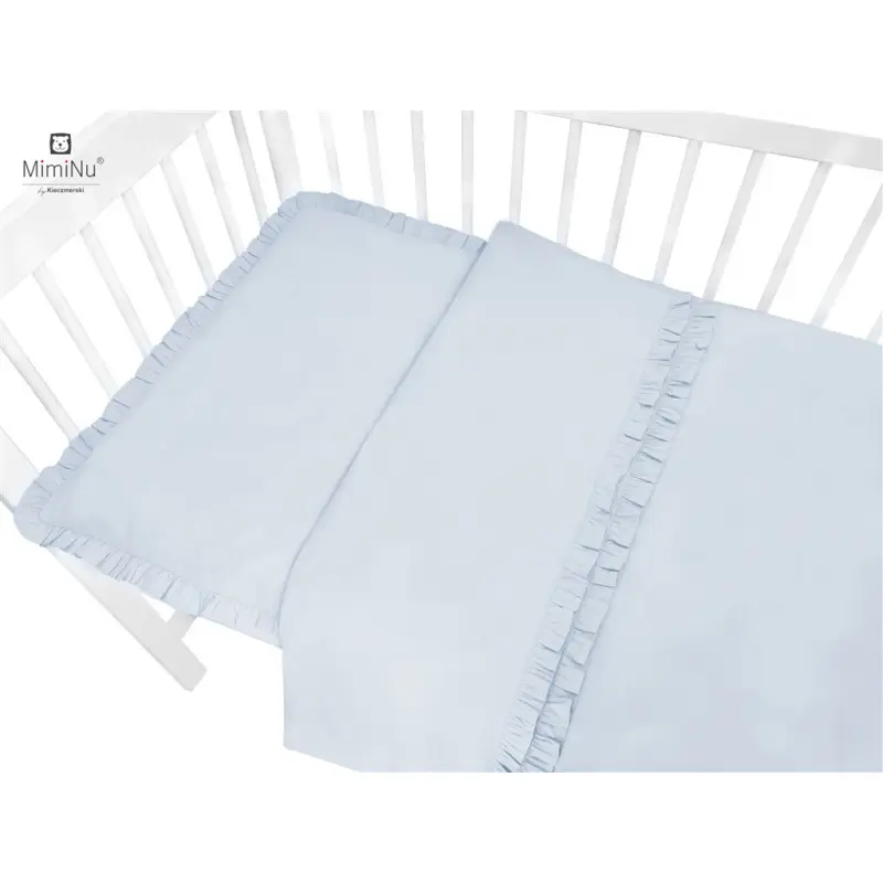 Povlečení C-2 100x135 cm Royal s volánkem blankytné