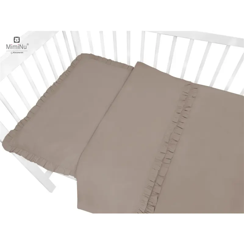 Povlečení C-2 100x135 cm Royal s volánkem mokka