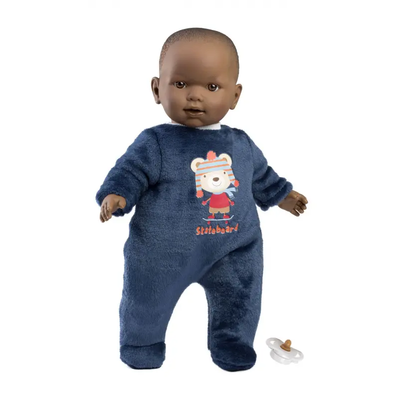 Llorens 14247 BABY ZAREB - realistická panenka miminko s měkkým látkovým tělem - 42 cm
