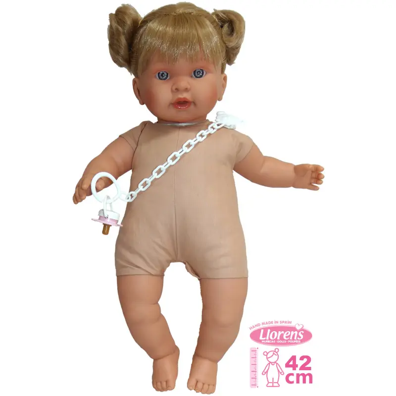 Llorens 422a alexandra - realistická panenka se zvuky a měkkým látkovým tělem - 42 cm
