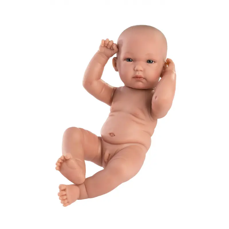 Llorens 63501 NEW BORN CHLAPEČEK - realistická panenka miminko s celovinylovým tělem - 35 cm