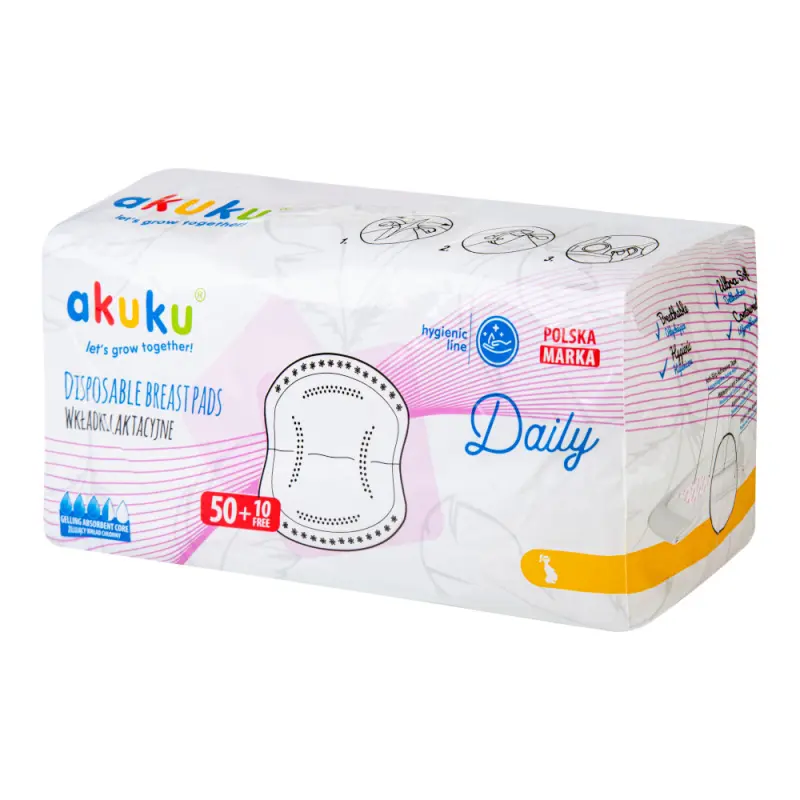 Mam Baby AKUKU DAILY prsní vložky 60 ks