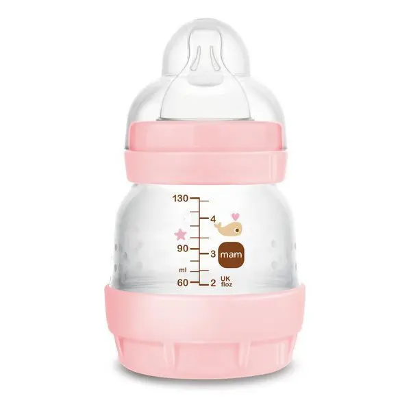 Mam Baby Antikoliková lahev 130 ml růžová