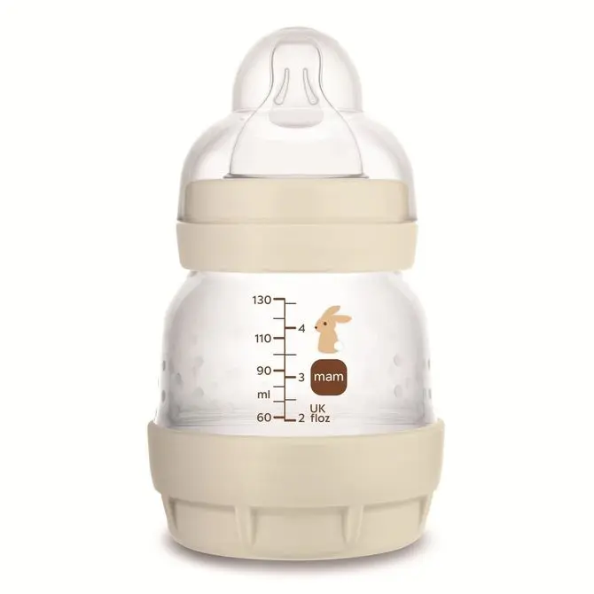 Mam Baby Kojenecká láhev antykoliková Perfect Start 130 ml Grounding in Nature béžová
