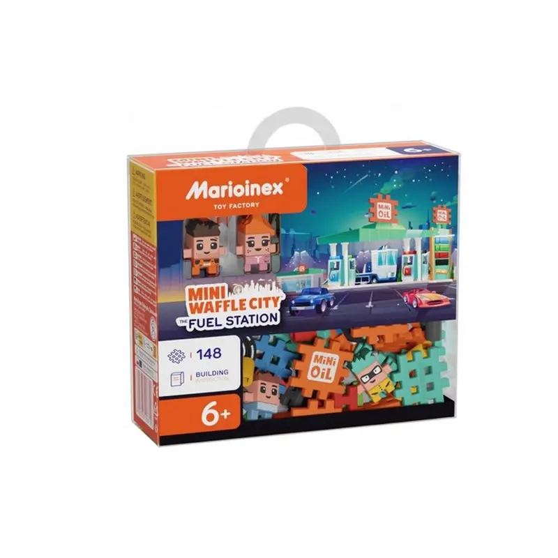 Stavebnice wafle mini City Čerpací stanice 148 ks
