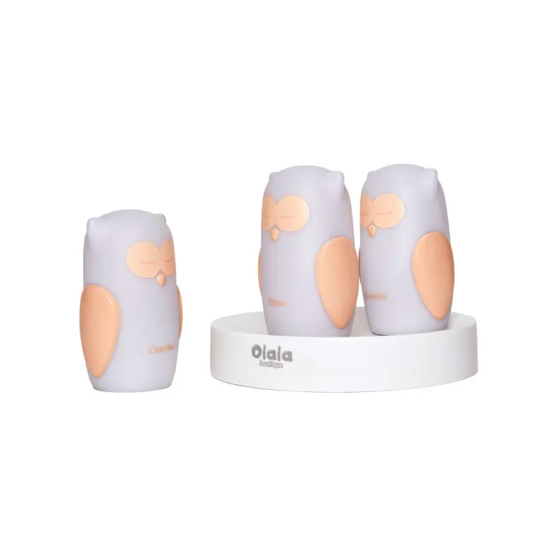 Sada 3 nočních světel LED White Owls