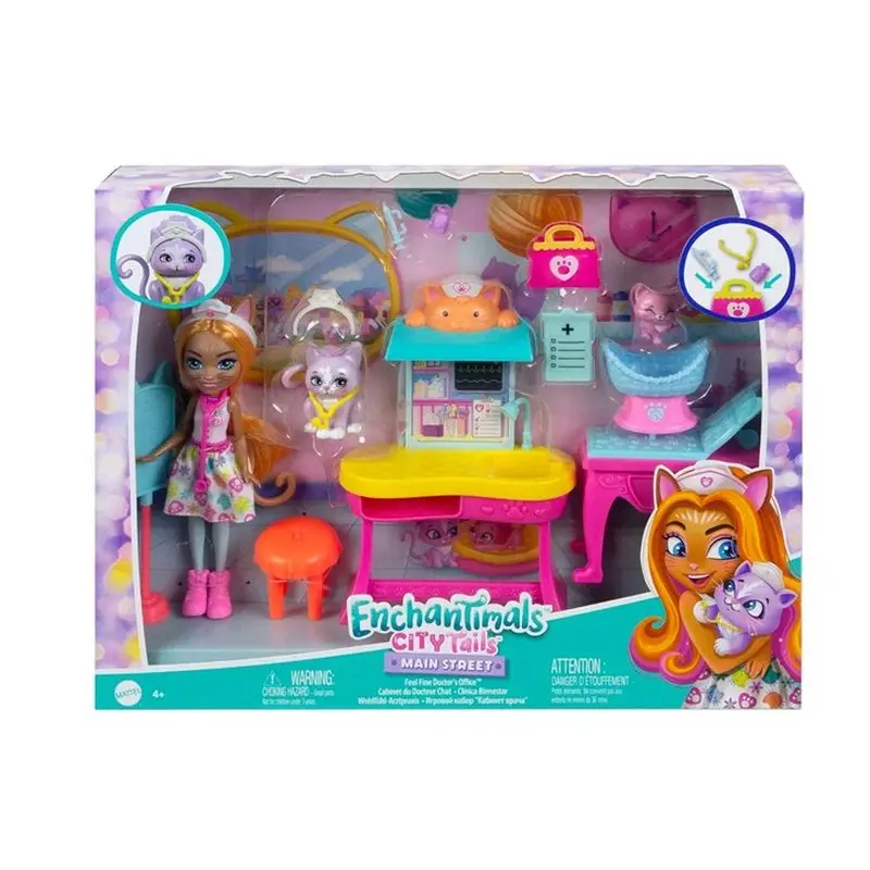 Mattel Enchantimals návštěva u lékaře s koťátkem HLH22
