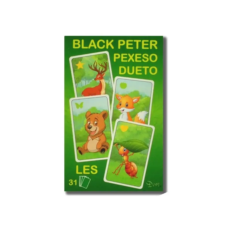 Teddies Černý Petr - Les - kreslená společenská hra