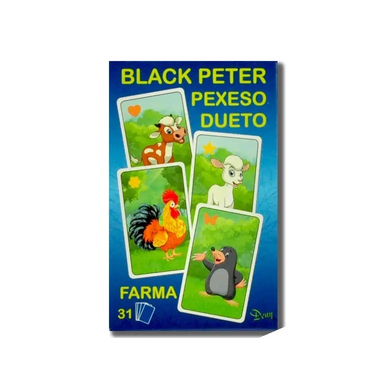 Teddies Černý Petr - Farma - kreslená společenská hra