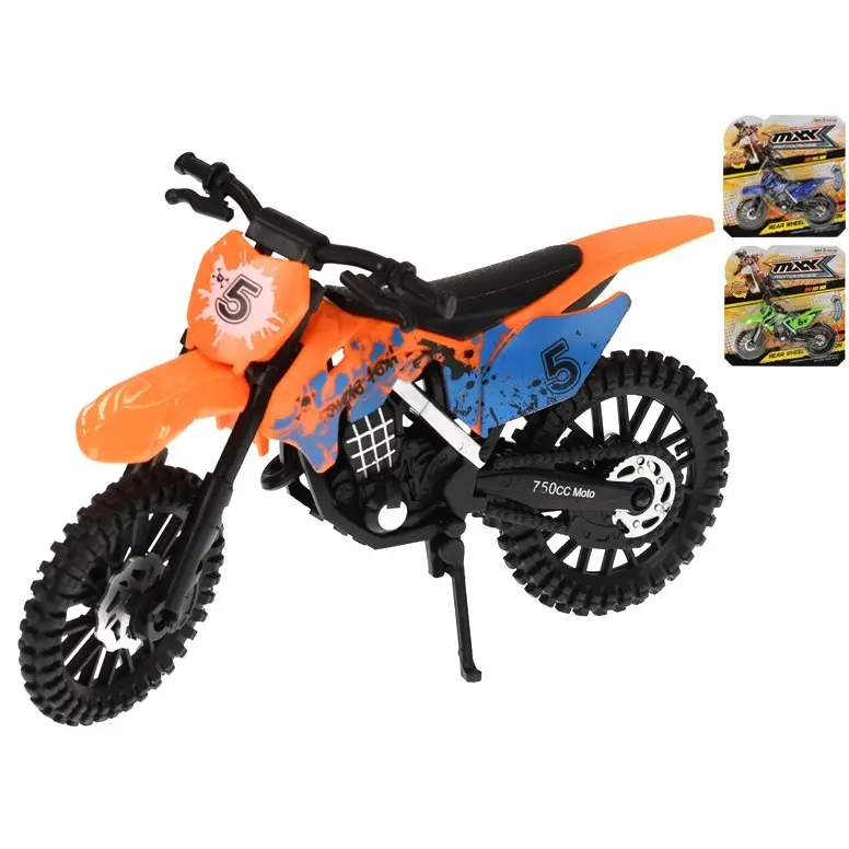 Motorka terénní 18cm volný chod 3barvy na kartě