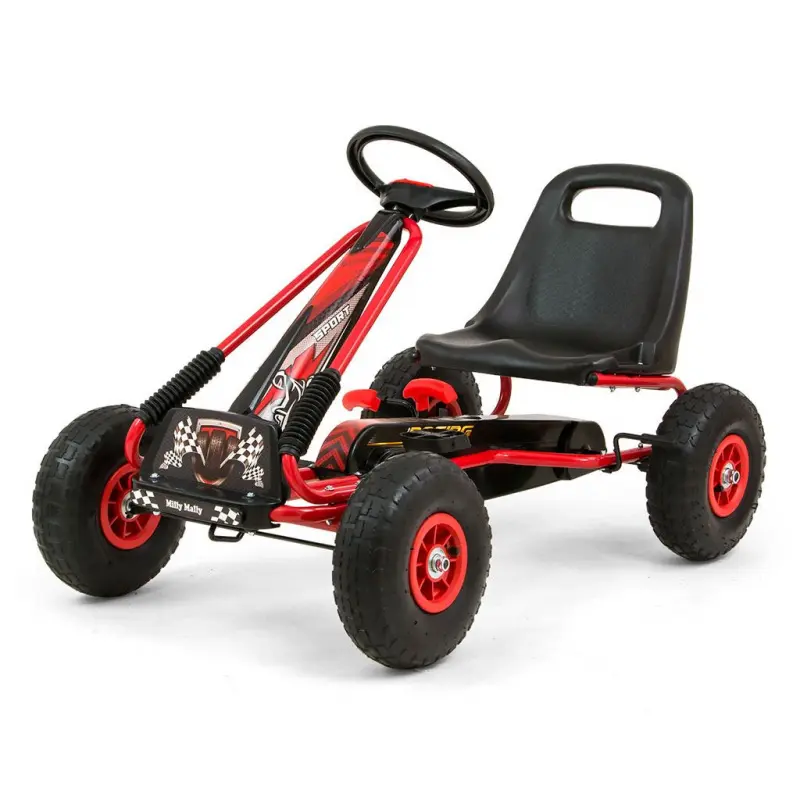 Milly Mally Dětská šlapací motokára Go-kart Thor červená