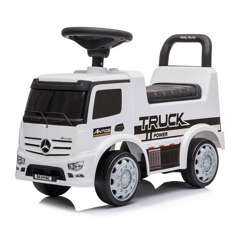 Milly Mally Dětské odrážedlo se zvukem Mercedes ANTOS bílé auto