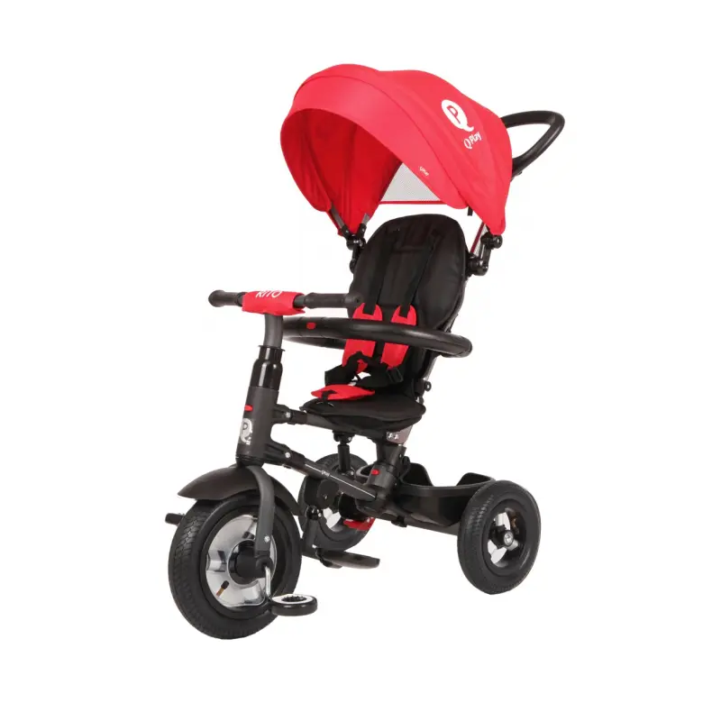 Milly Mally Tříkolka Qplay Rito Rubber Red