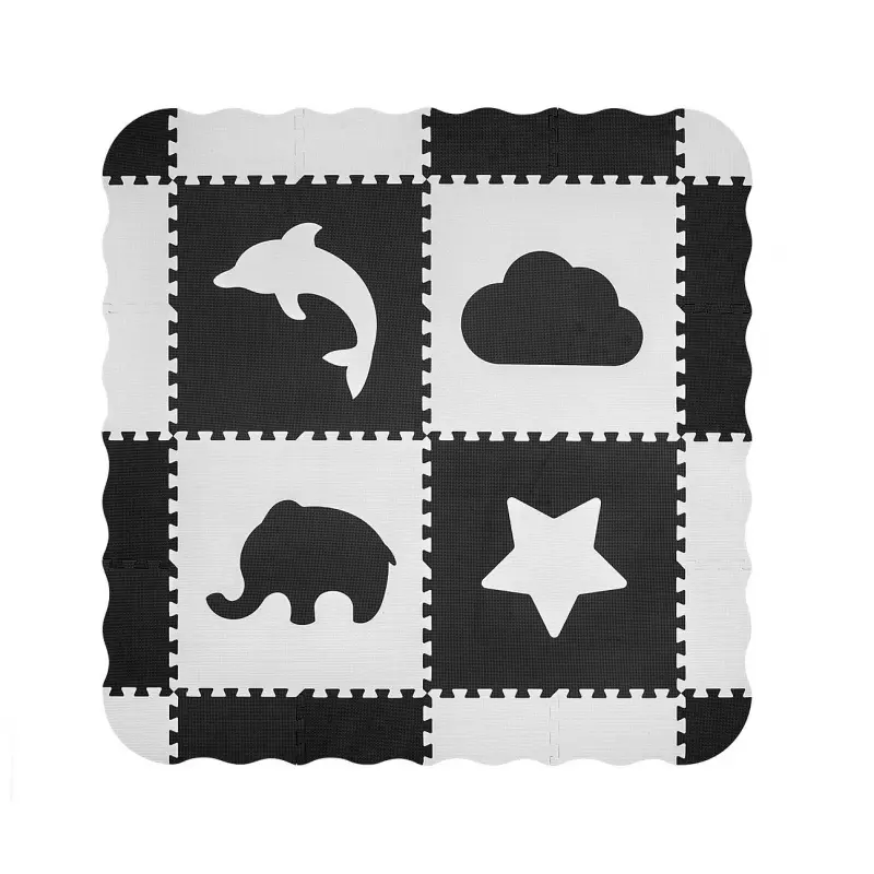 Milly Mally Jolly pěnová podložka puzzle 2x2 šedá