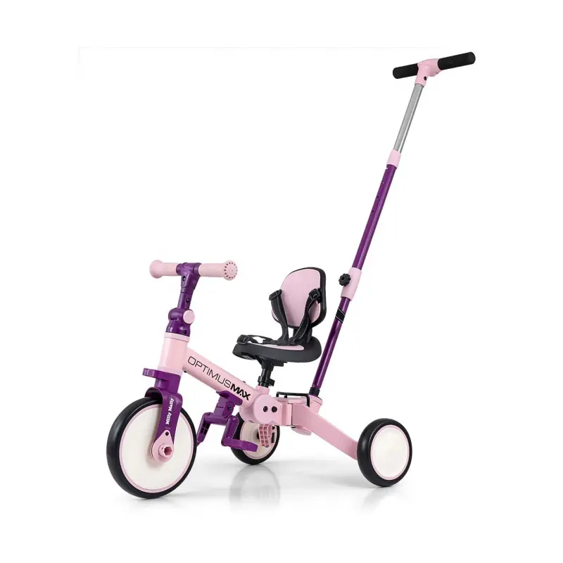 Milly Mally Tříkolka 5v1 OPTIMUS MAX pink