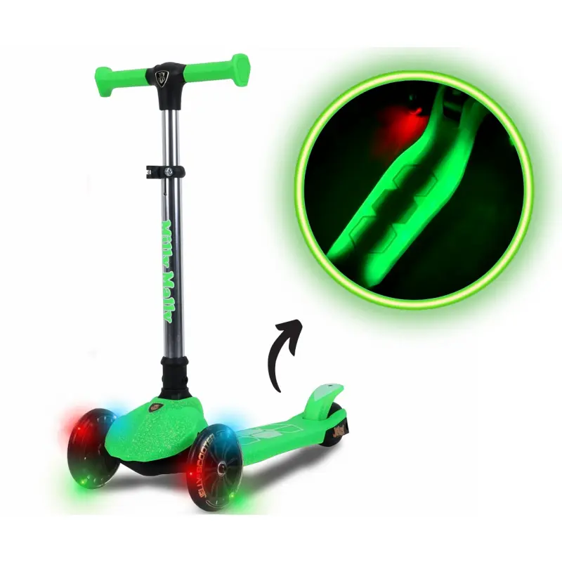 Milly Mally tříkolová koloběžka scooter Jelly green