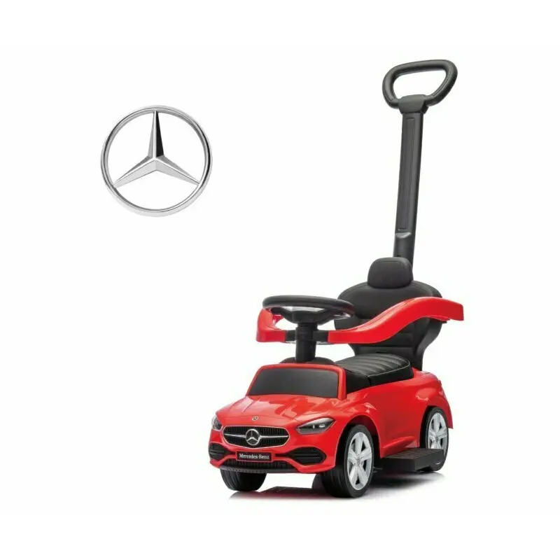 Milly Mally Dětské odrážedlo Mercedes třídy G Deluxe s rukojetí | vozítko se zvuky a madly | červené | od 1 roku