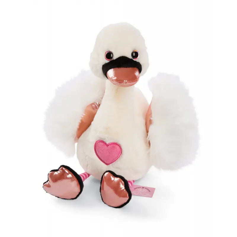 Nici plyš Love Bílá labuť 70cm, GREEN