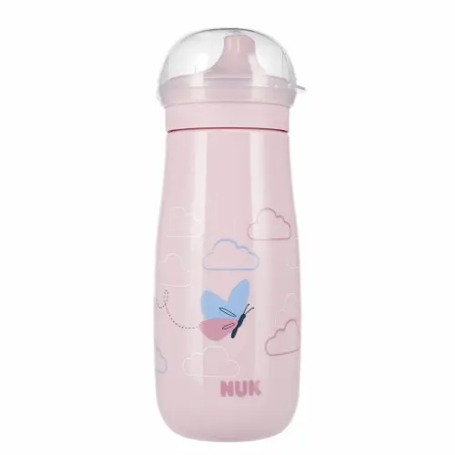 Nuk Hrnek 300ml růžový motýl