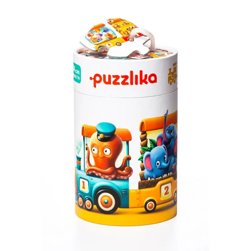 Puzzlika Vlak 94 cm - naučné puzzle 20 dílků