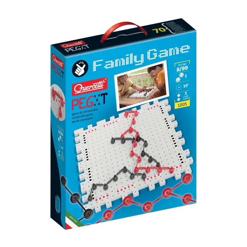 Quercetti Family Game PegXt strategická propojovací hra