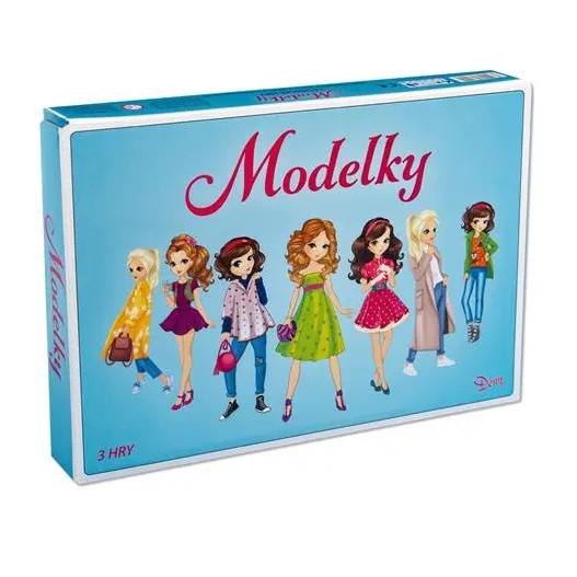 Společenská hra logická Modelky v krabičce