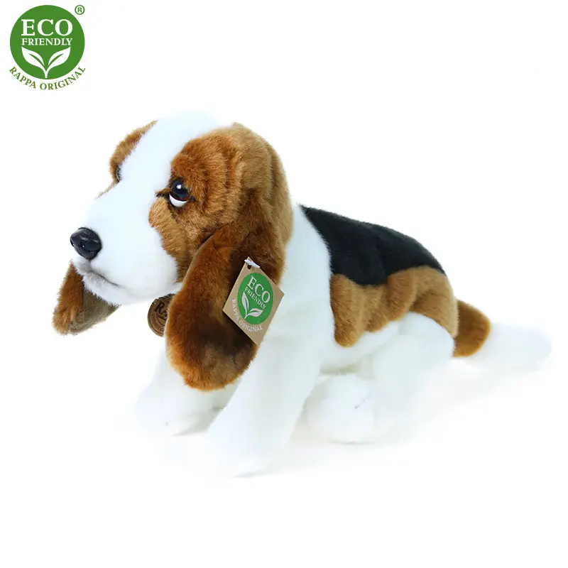 Rappa Plyšový basset 27 cm ECO-FRIENDLY