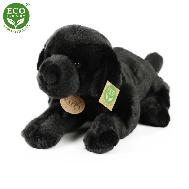 Plyšový labrador čierny 40 cm EKO-PŘÁTELSKÝ