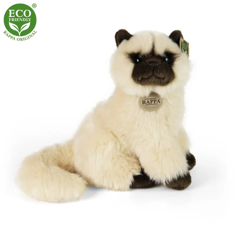 Rappa Plyšová kočka britská dlouhosrstá 30 cm ECO-FRIENDLY