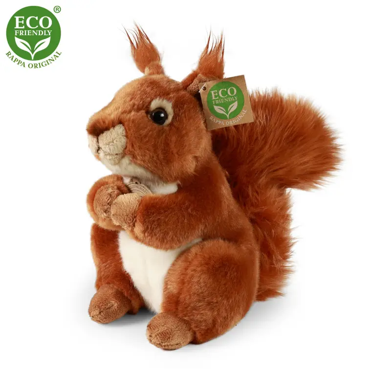 Rappa Plyšová veverka sedící 23 cm ECO-FRIENDLY