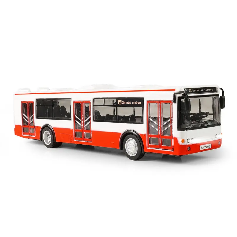Autobus, který hlásí zastávky česky 28 cm