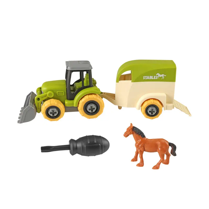 Rappa Šroubovací traktor nakladač s přívěsem pro koně 25 cm