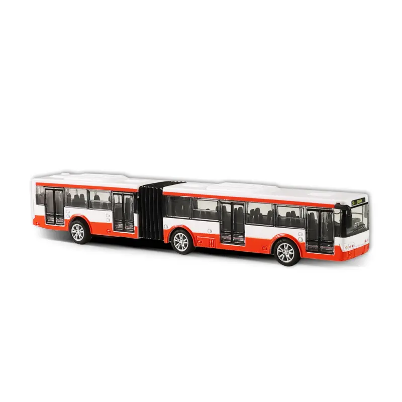 Rappa Kovový kloubový autobus červený 18 cm