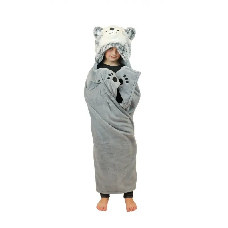 Cozy Noxxiez deka s kapucí a kapsami - Husky