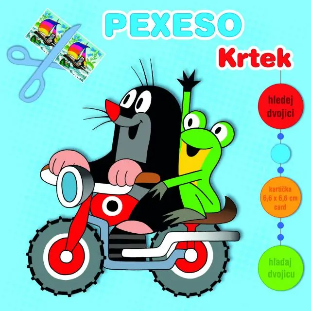 Krtek - pexeso sešitové s MAXI kartičkami - hra z kategorie Karty, pexeso