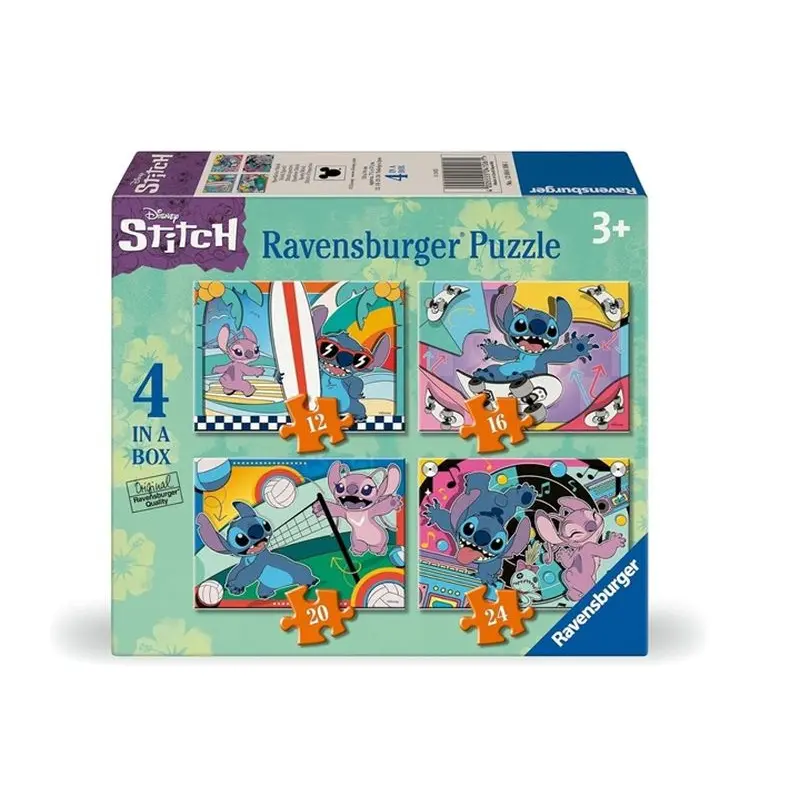 Ravensburger RAV puzzle 4v1 Disney Stitch 04106