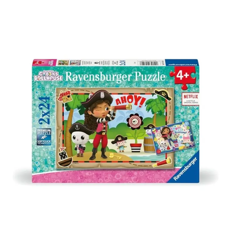 Ravensburger RAV puzzle 2x24 koci domek Gabi 05710