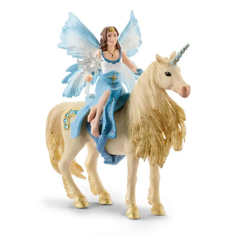 Schleich 42508 víla eyela na zlatém jednorožci
