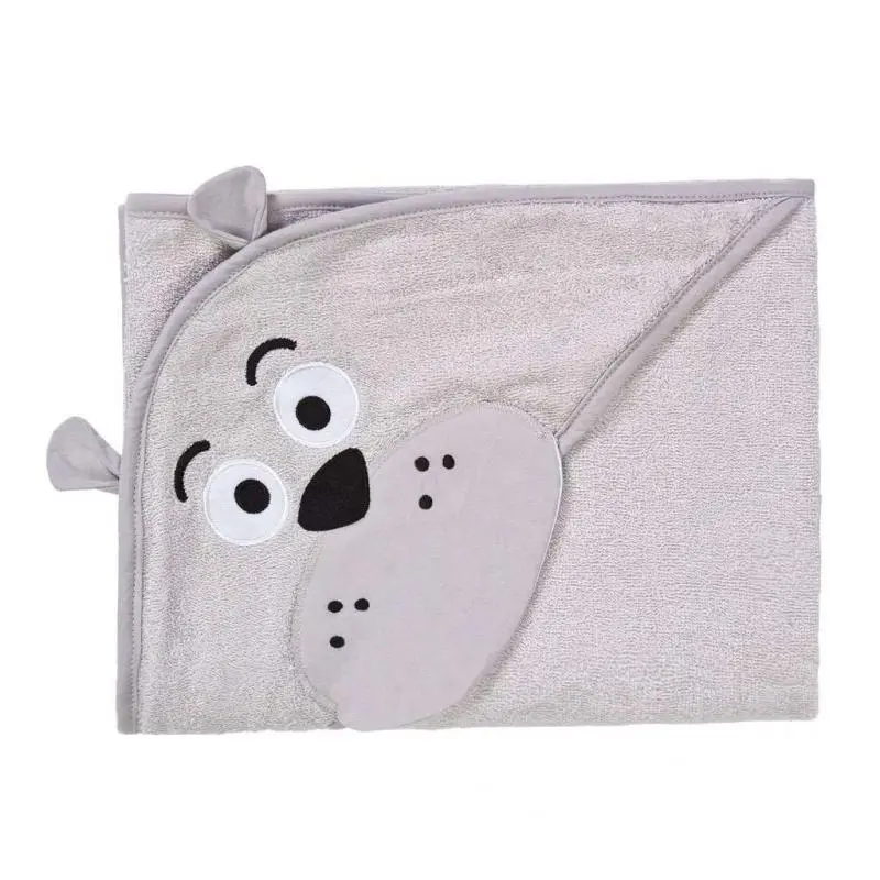 Sensillo Dětská osuška Water Friends 100x100 cm grey bear