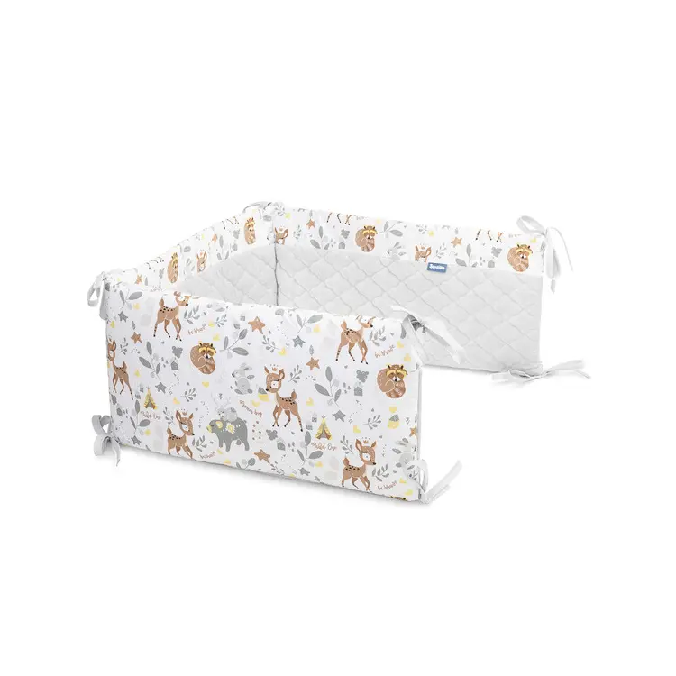 Sensillo Chránič do postýlky lesní dobrodružství plyš karo