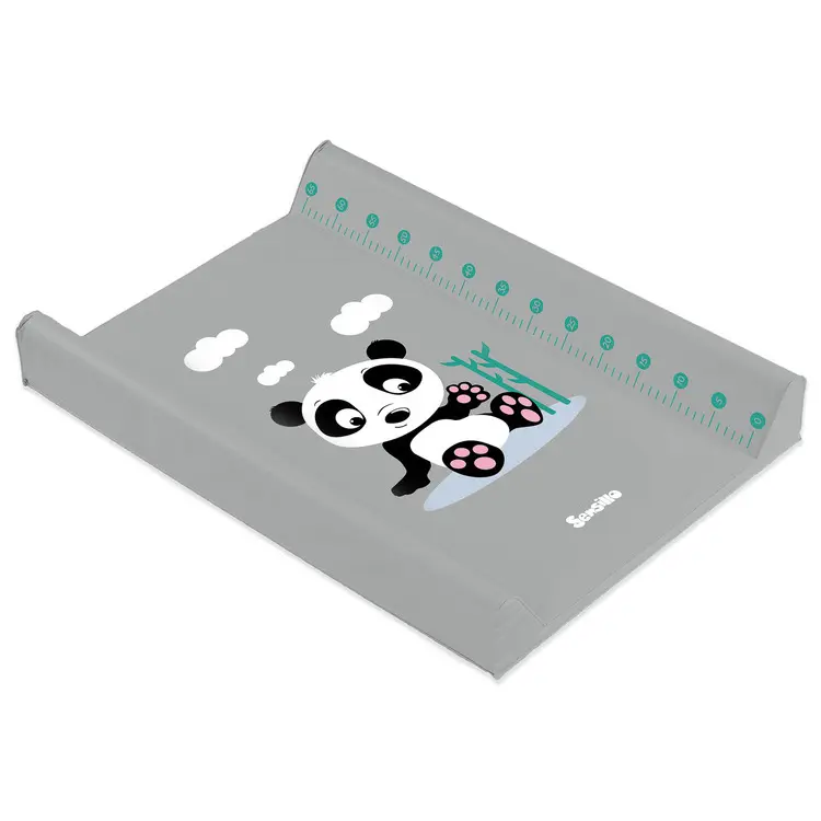 Sensillo Přebalovací podložka měkká na komodu, pult panda šedá 70x50