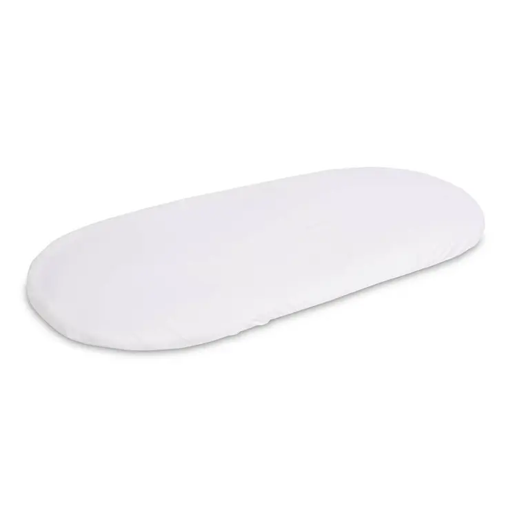 Sensillo Prostěradlo do kočárku kolébky jersey 90 x 40 cm bílé