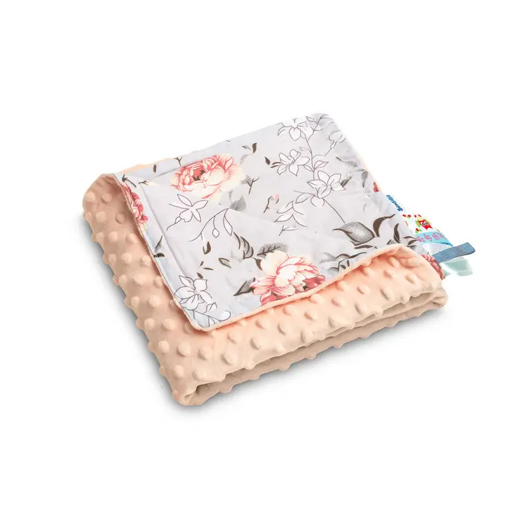 Sensillo Deka minky peach kouzelná zahrada 75 x 100